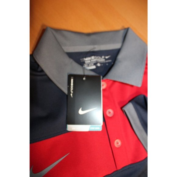 NFL Football New England Patriots Polo Shirt Medium Nike Dri-Fit NWT - Picture 4 of 5